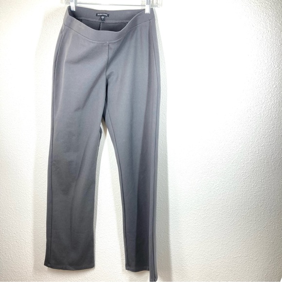 Eileen Fisher Pants Wide Leg Stretch Pull On Pants Gray Small Rayon - Picture 3 of 16